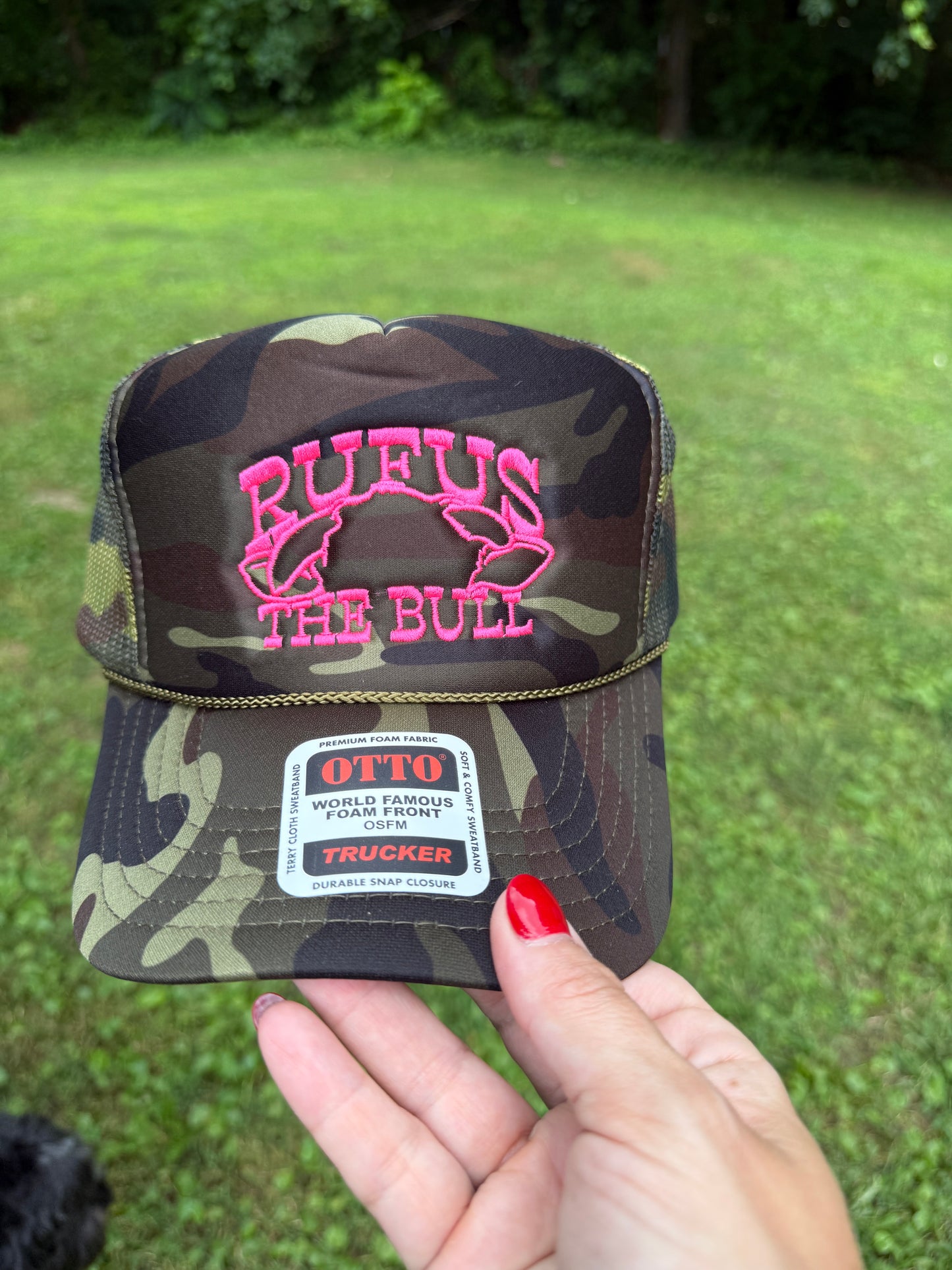 Camo Rufus Outline Trucker Hat