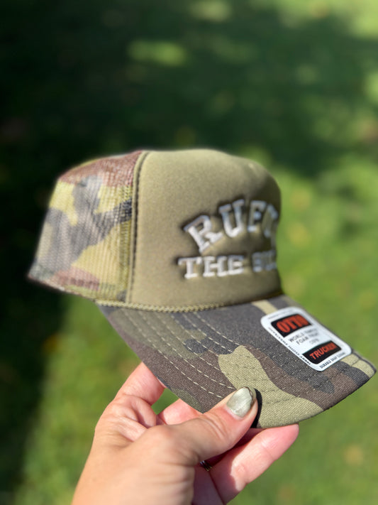 Camo Dark Solid Green - Cream
