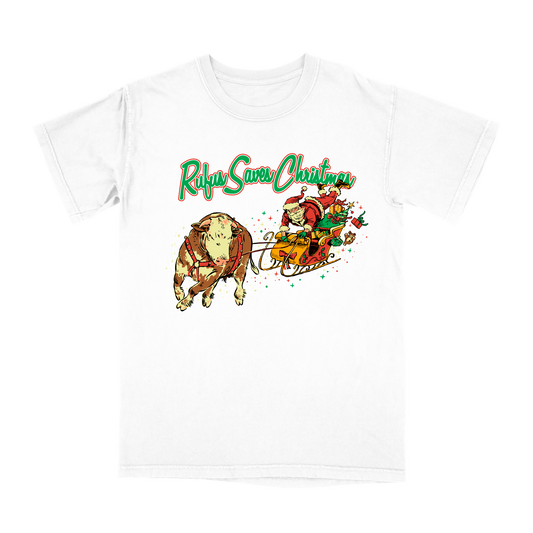 🐂 Rufus Saves Christmas 🎄 T-Shirt -SALE